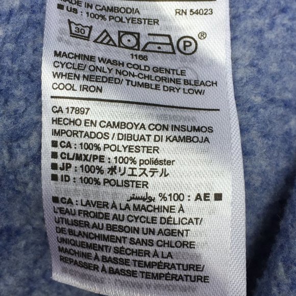 Old Navy blue mock neck zip sweater - size 6B - Picture 2 of 6